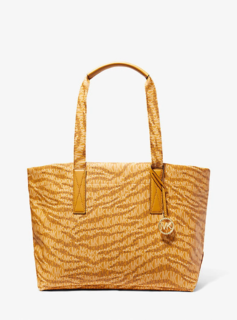 Grand sac fourre-tout The Michael à imprimé animalier et à logo