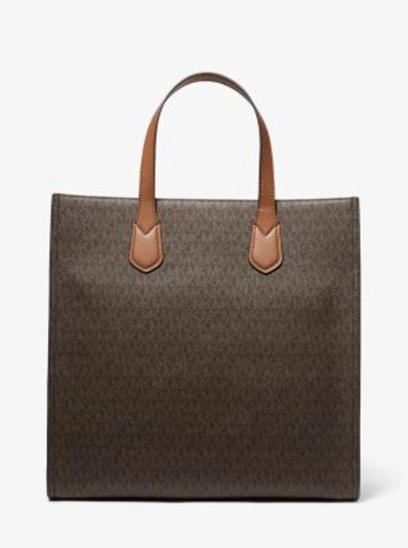 Kempner Large Logo Stripe Tote Bag