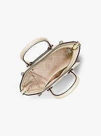 Petit sac à main Avril en cuir à fermeture éclair sur le dessus