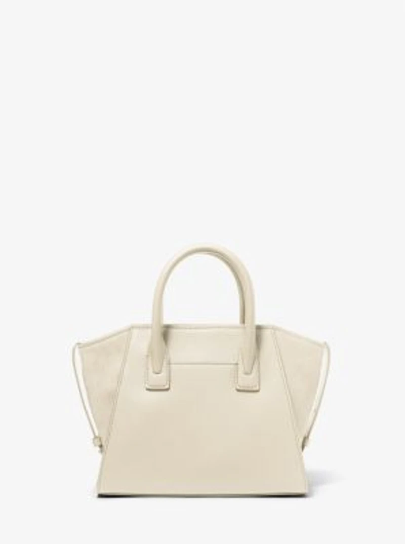 Petit sac à main Avril en cuir à fermeture éclair sur le dessus