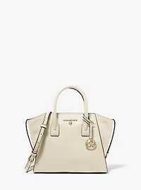 Petit sac à main Avril en cuir à fermeture éclair sur le dessus