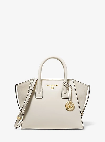 Avril Large Leather Top-Zip Satchel