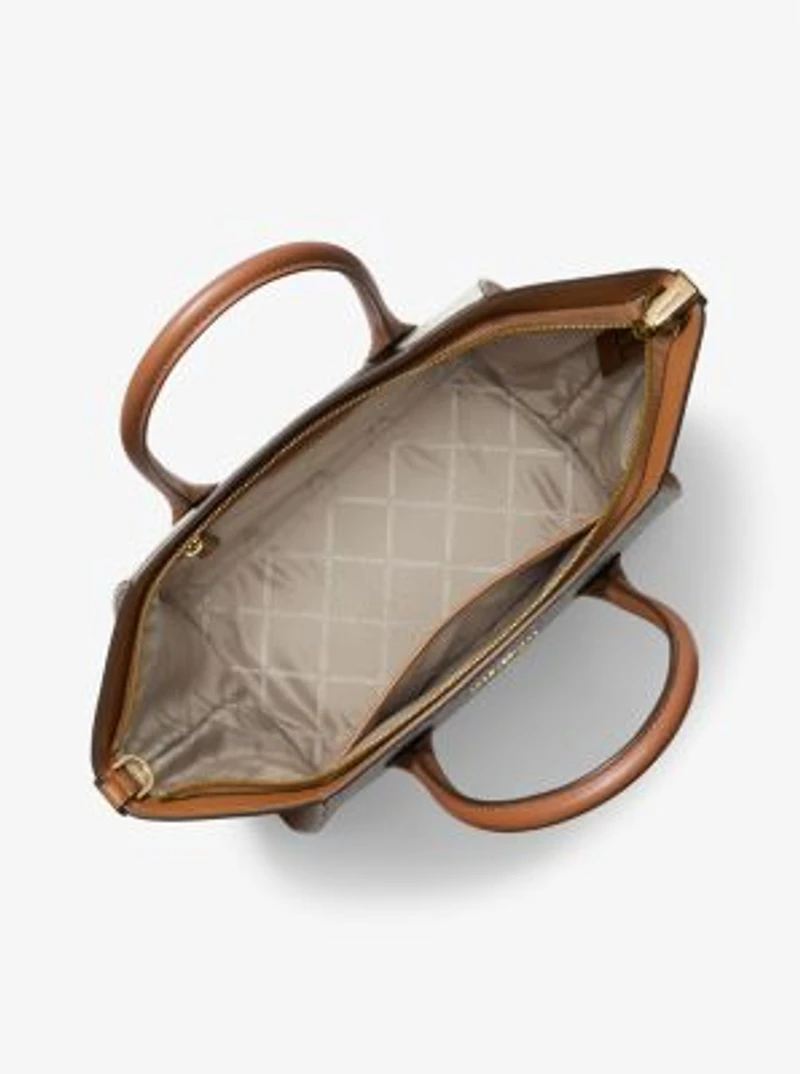 Grand sac à main Avril à logo et à fermeture éclair sur le dessus