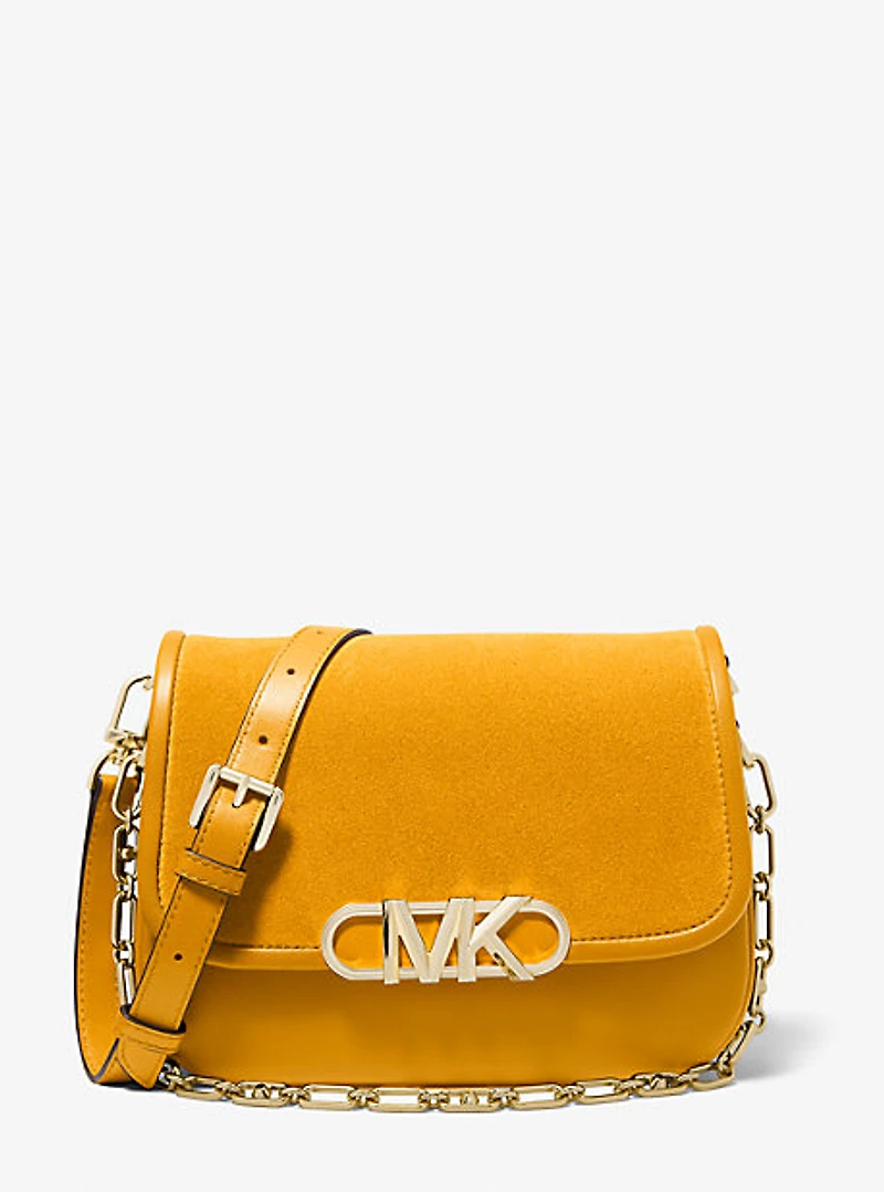 Sac messager Parker de taille moyenne en suède