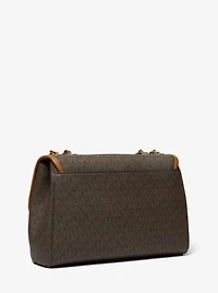 Très grand sac à épaule Parker à logo