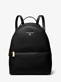 Valerie Medium Pebbled Leather Backpack