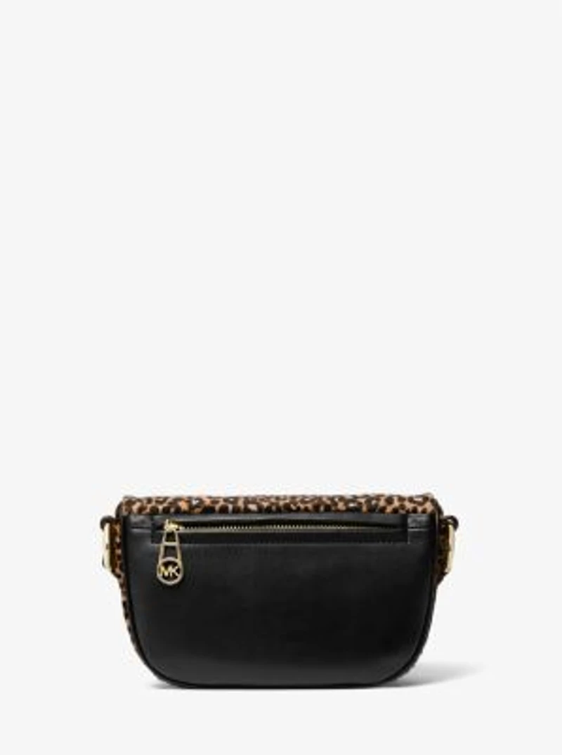 Slater Extra-Small Leopard Print Calf Hair Sling Pack