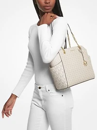Sac fourre-tout Jacquelyn de taille moyenne à logo