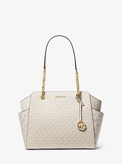 Jacquelyn Medium Logo Tote Bag