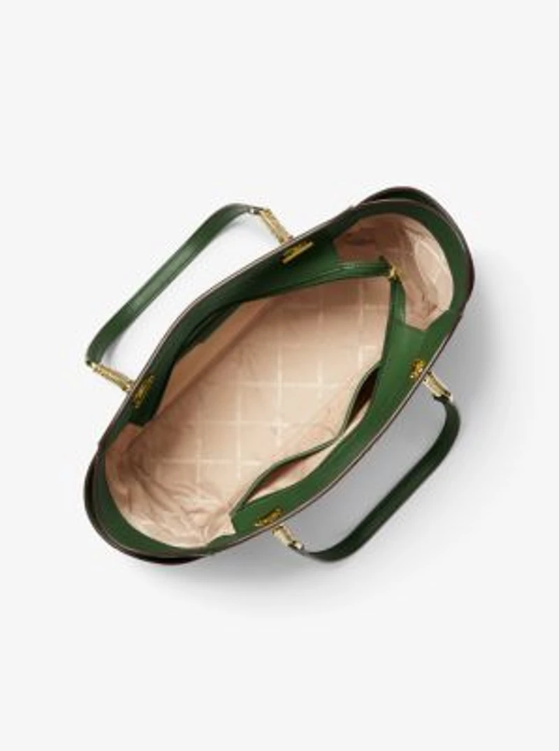 Jacquelyn Medium Pebbled Leather Tote Bag