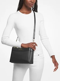 Lori Small Faux Saffiano Leather Crossbody Bag