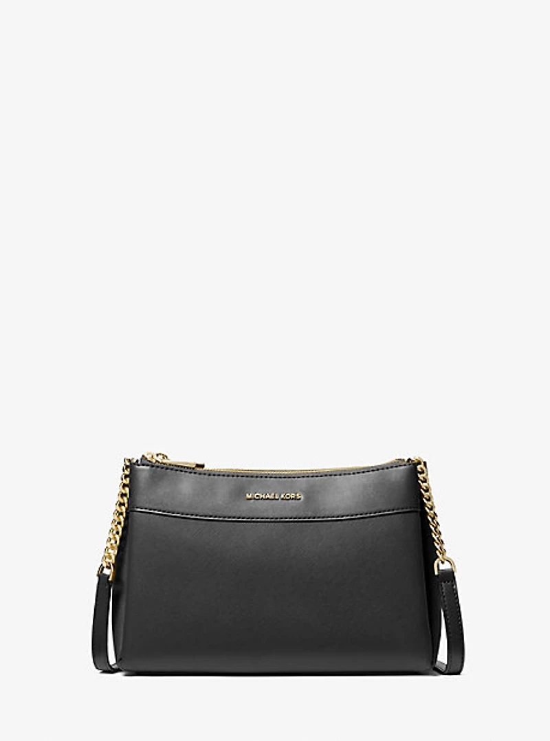 Lori Small Faux Saffiano Leather Crossbody Bag