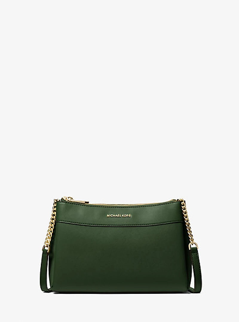 Lori Small Faux Saffiano Leather Crossbody Bag