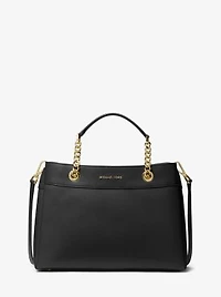 Lori Medium Faux Leather Satchel