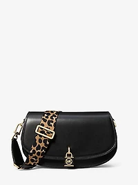 Mila Medium Leather Messenger Bag