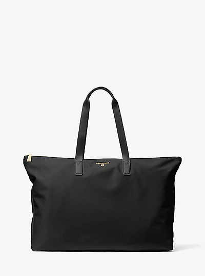 Grand sac fourre-tout Jet Set Travel 2-en-1 en gabardine de nylon