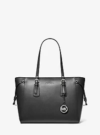 Voyager Medium Crossgrain Leather Tote Bag