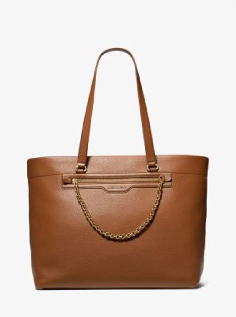 Grand sac fourre-tout Slater en cuir grainé