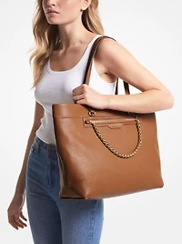 Grand sac fourre-tout Slater en cuir grainé