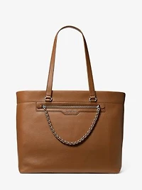 Slater Large Pebbled Leather Tote Bag