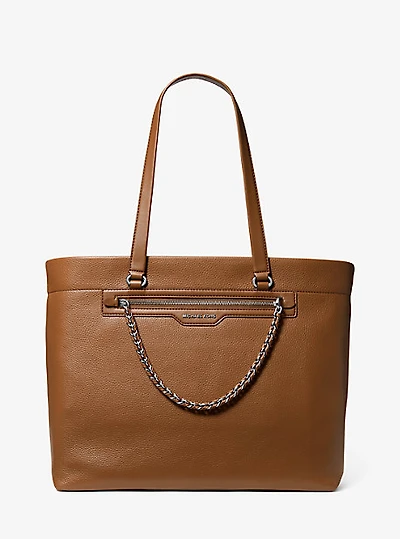 Slater Large Pebbled Leather Tote Bag