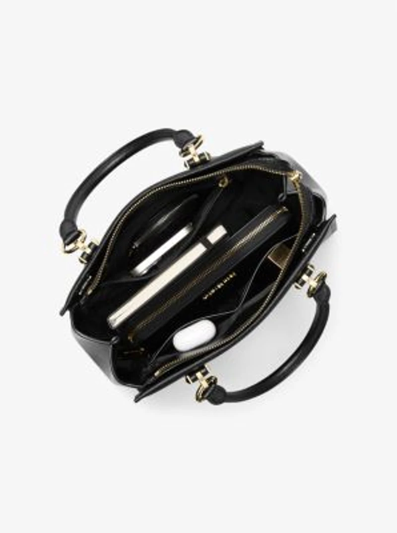 Marilyn Medium Saffiano Leather Satchel