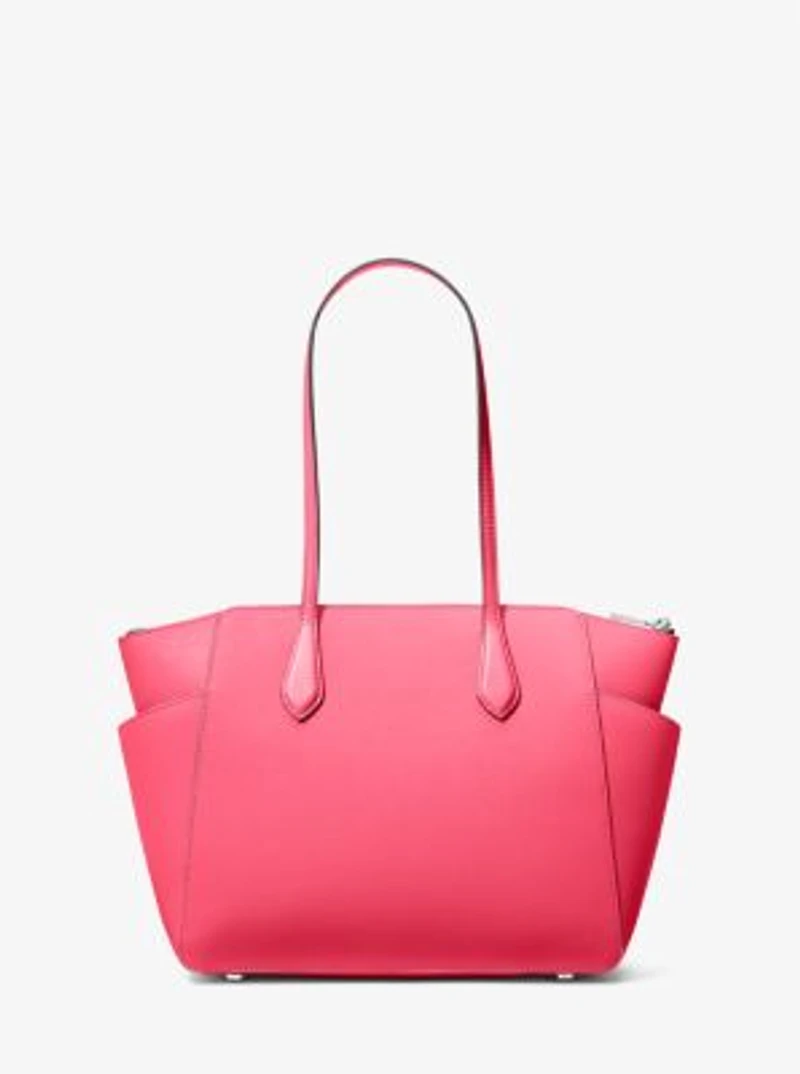 Sac fourre-tout Marilyn de taille moyenne en cuir Saffiano