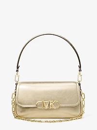 Parker Medium Metallic Leather Shoulder Bag