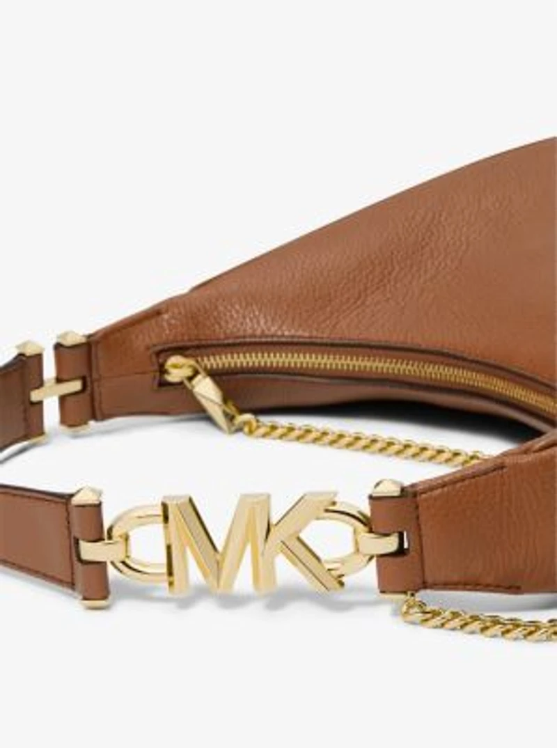 Piper Large Pebbled Leather Shoulder Bag