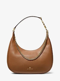 Piper Large Pebbled Leather Shoulder Bag