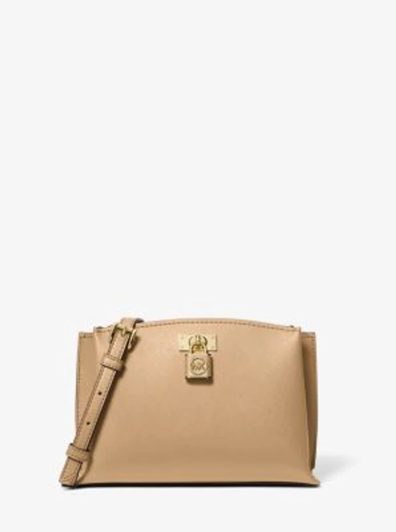 Ruby Medium Saffiano Leather Messenger Bag