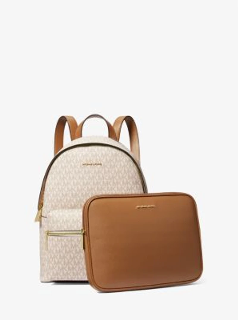 Sac à dos Sally 2-en-1 de taille moyenne en faux cuir et à logo