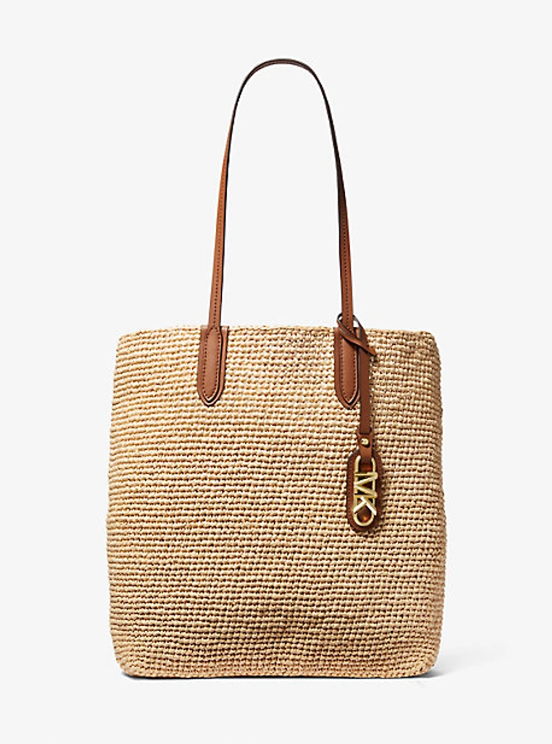 Eliza Large Woven Straw Tote Bag
