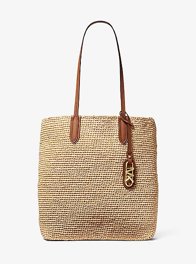 Eliza Large Woven Straw Tote Bag