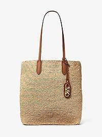 Eliza Large Woven Straw Tote Bag