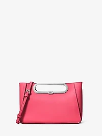 Grand sac à bandoulière convertible Chelsea en cuir Saffiano