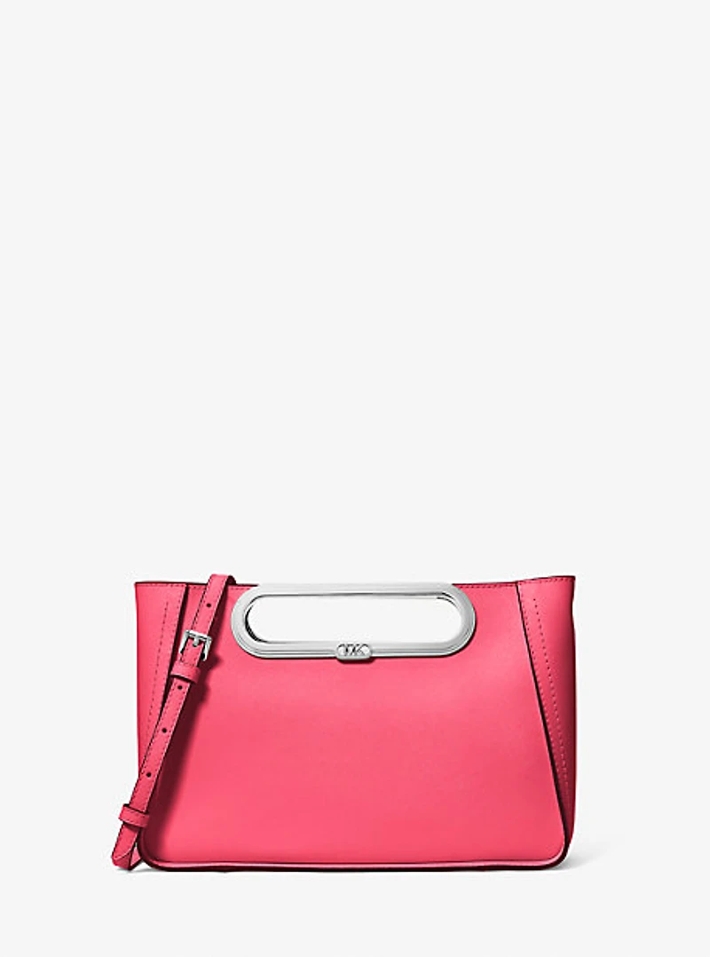 Grand sac à bandoulière convertible Chelsea en cuir Saffiano