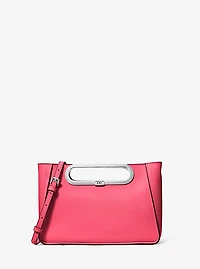 Grand sac à bandoulière convertible Chelsea en cuir Saffiano