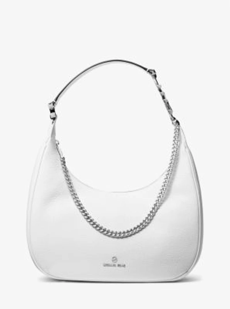 Piper Large Pebbled Leather Shoulder Bag