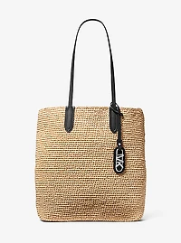 Grand sac fourre-tout Eliza en paille tissée