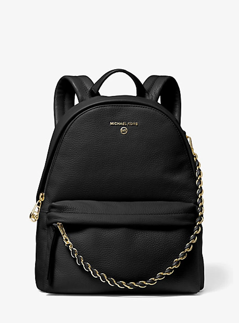 Slater Medium Pebbled Leather Backpack