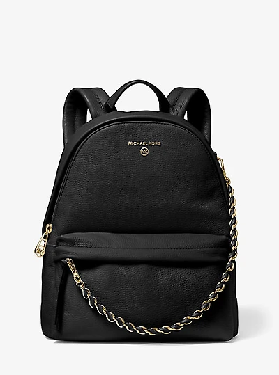 Slater Medium Pebbled Leather Backpack