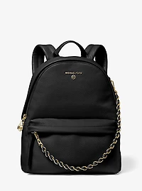 Slater Medium Pebbled Leather Backpack