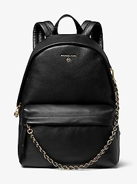 Slater Large Pebbled Leather Backpack
