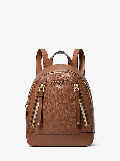 Très petit sac à dos Brooklyn en cuir grain
