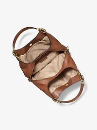 Lillie Large Pebbled Leather Shoulder Bag