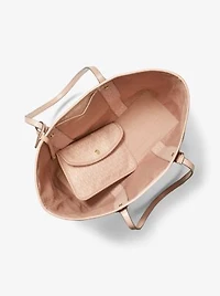 Grand sac fourre-tout Eva à logo et à rayures