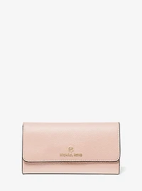 Large Pebbled Leather Tri-Fold Wallet