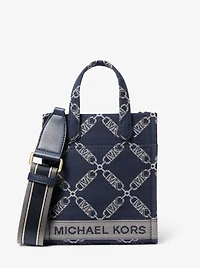 Gigi Extra-Small Empire Logo Jacquard Crossbody Bag