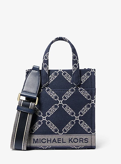 Très petit sac à bandoulière Gigi en jacquard à logo empire